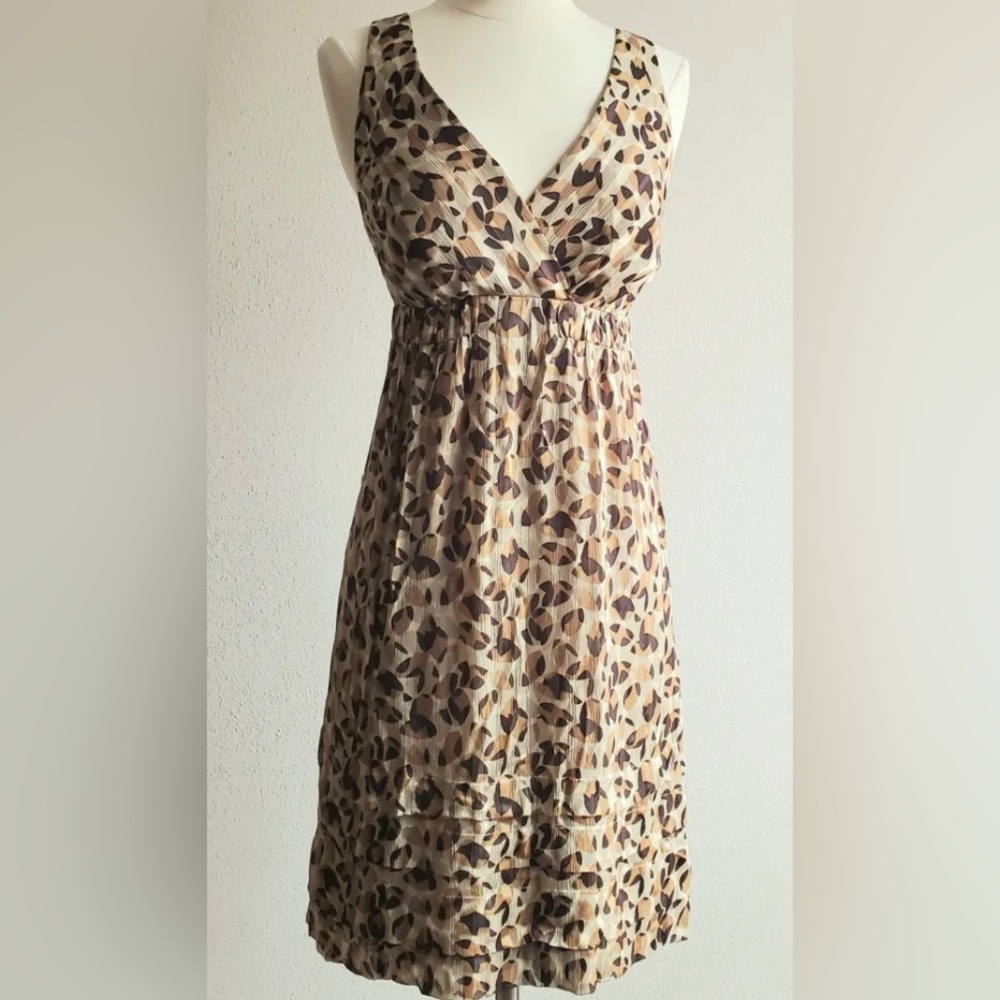 BCBG Maxazria 100% Silk Empire Waist Cocktail Dress, NWOT